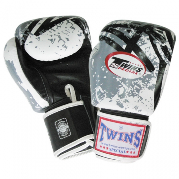 Twins Fantasy bokshandschoenen wit splatter TWINSFANTASYWHSP